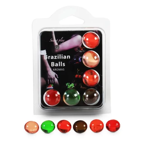 Bolas lubrificantes beijáveis brazilian balls multisabores