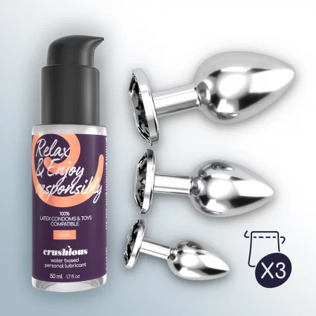 Bijou Anal Wet Train Trio Crushious Preto