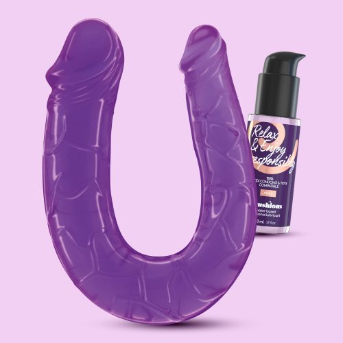 Deep-diver-dildo-duplo-com-lubrificante-anal-50ml-crushious-roxo