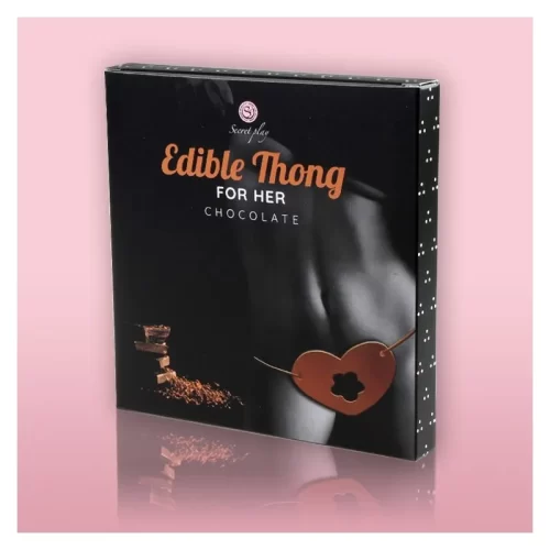 Tanga feminina comestível chocolate