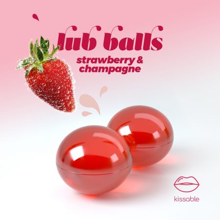 Bolinhas Lubrificantes c/Sabor Morango & Chocolate
