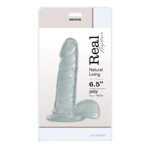Dildo real rapture earth flavour 6. 5 transparente - image 5