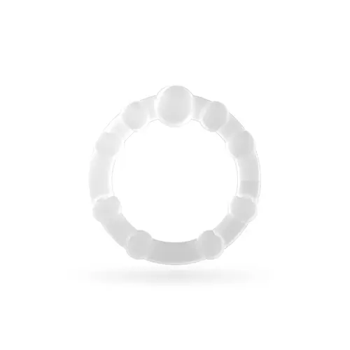 Conjunto de anéis penianos triple bead transparentes crushious