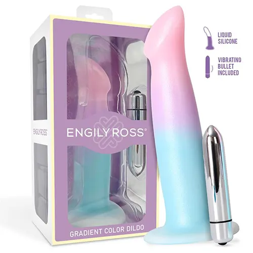 Dildo vibratório silicone com ventosa