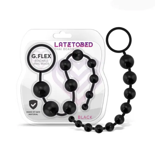 G.FLEX BENDABLE THAI ANAL BEADS BLACK
